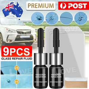 9pcs Automotive Glass Nano Repair Fluid Windshield Crack Scratches Repair Kit - Picture 1 of 10
