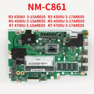 For Lenovo IdeaPad 3-15ARE05/3-17ARE05 Motherboard NM-C861 with CPU R3 R5 R7 - Afbeelding 1 van 2