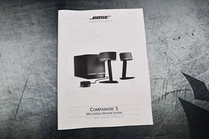 New Bose Companion 5 Multimedia speaker System Operating Instructions Manual - Picture 1 of 3