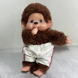 Vintage Monchichi Monkey Sucky Thumb Boy 7” Shorts Blue Eyes Dummy Fakie?? - Picture 1 of 14