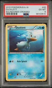 2012 POKEMON B&W BOUNDARIES CROSSED #42 DUCKLETT 1ST CARD PSA GRADED POP 1 ONLY! - Picture 1 of 2