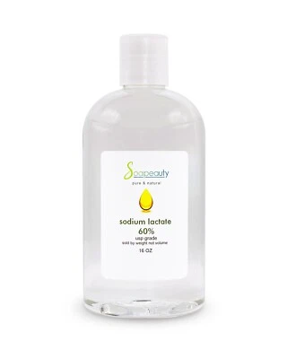 LACTATO DE SODIO 60% USP Conservante Natural Puro 16 OZ Foto 1 de 4