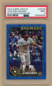 Jackson Chourio 2024 Topps Update - #US240 RC - Blue Holo Foil /999 - PSA 9 - Bild 1 von 2