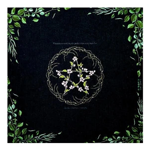 Witch Divination Tablecloth 60*60CM Square Altar Tarot Card Flannel Cloth - Picture 1 of 10