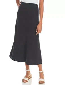 145 $ NEU CLOTH & STONE Gr. XS The Bias Midirock zum Überziehen schwarz - Bild 1 von 4