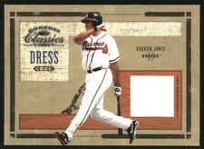 2004 Donruss Classics Dress Code Jersey #28 Andruw Jones /100