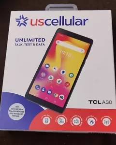 New USCELLULAR TCL A30 Smartphone with 5.5 In HD Display Prime Black. - Picture 1 of 7