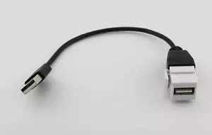 USB 2.0 A Female to Male Panel Mount Insert Adapter Cable Wall Socket Face Plate - Picture 1 of 9