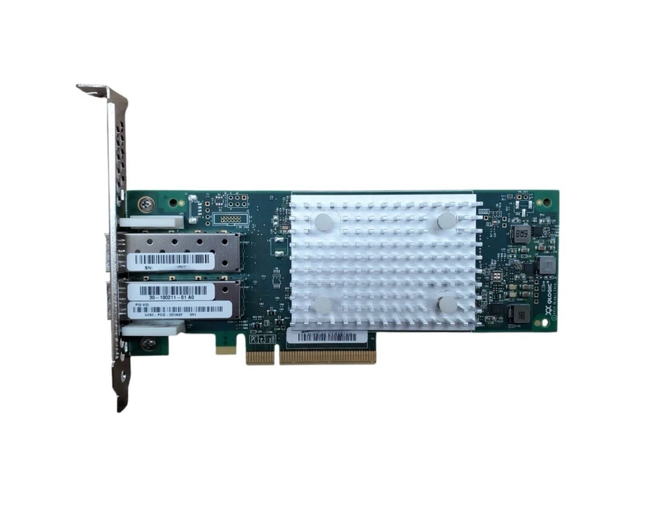 Cisco QLE2692-CSC Dual Port 16Gb HBA UCSC-PCIE-QD16GF FH Bracket - Image 1 of 1