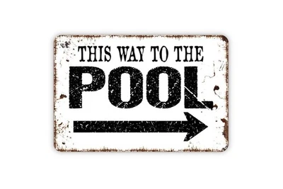 Arte de pared con flecha direccional para piscina interior/exterior Foto 1 de 4