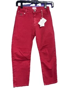 NWT! Brunello Cucinelli kids 5 Pocket Curved Trousers Jeans Cotton Size 8 - Picture 1 of 9