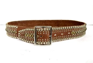 Original JOED Tabak Büffelleder, Medium, Nieten, Vintage Strass Gr. 34 - Bild 1 von 17