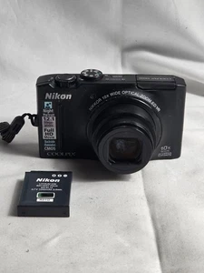 Nikon Coolpix S8100 12,1 megapixel fotocamera digitale - nero - usura schermo - nessun problema  - Foto 1 di 6