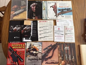 Lote de folletos de armas de distribuidor Marlin SKB Savage Arms Ruger Redfield Beretta Weaver - Imagen 1 de 18