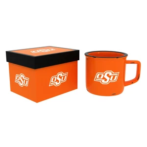 Oklahoma State University Ceramic Camp Cup with Enamel Finish, 14oz - Picture 1 of 1