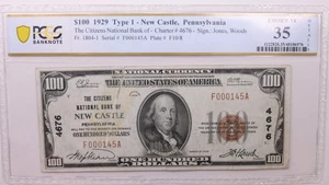 1929 $20., National Currency., New Castle, PA., PCGS VF-35., Store Sale #SGNB013 - Picture 1 of 2