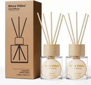 Reed Diffuser Set Lavender & Linen Natural Scent Theme Oil Diffusers with Sticks - Picture 1 of 18
