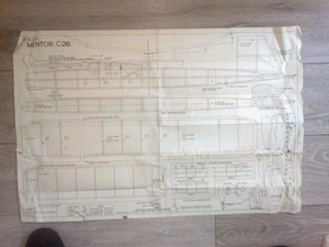 MERCURY MENTOR VINTAGE RUBBER DURATION MODEL PLAN - Picture 1 of 3