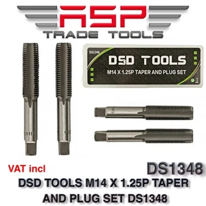 DSD TOOLS M14 X 1.25P Taper & Plug Set ( Tap & Die ) DS1348 - Picture 1 of 3