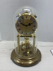 Vintage Kundo Germany Quartz Jubiläumsuhr mit Kuppel geprüft und funktioniert - Bild 1 von 9