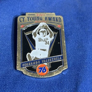 Dodger Cy Young Award Winners Collectors Pin Fernando Valenzuela Union 76 LOW $$ - Picture 1 of 2