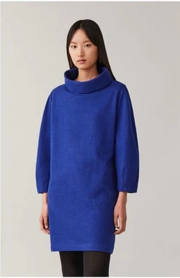 COS Cowl Neck Long Sweater Wool Cotton Blend Lagenlook Minimalist S - Image 1 of 4