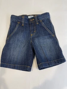 Pantaloncini da falegname Old Navy ragazzo taglia 4T blu denim vita regolabile - Foto 1 di 5