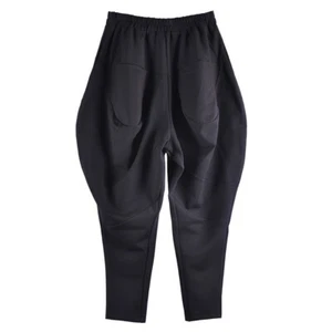 Pantaloni Uomo Elastici Vita Cavallo Calze Equitazione Conizzati Baggy Pantaloni Elasticizzati - Foto 1 di 11