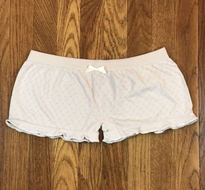 Intimately Free People, Boy Short Panty, Underwear, Stretch, Beige / Gray, M/L - Picture 1 of 6