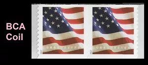 US 5158 Flag F coil pair BCA MNH 2017 - Picture 1 of 1