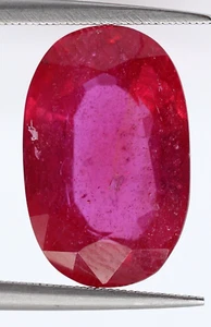 Real Natural Pink Ruby Loose Oval Cut 13x8 mm 5.96 Ct Certified Gemstone - Picture 1 of 11