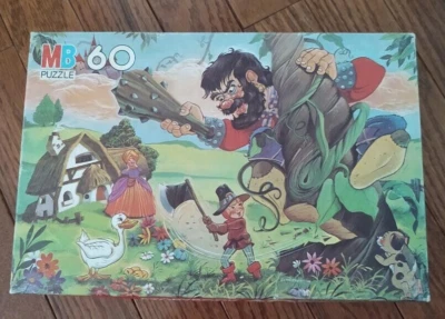 De colección 1978 Milton Bradley libro de cuentos rompecabezas Jack and the Beanstalk Alan Fredman arte Foto 1 de 4