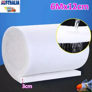 6m Roll Aquarium Filter Media Pad Foam Fish Tank Pond Sump Filter Floss Sponge - Picture 1 of 9