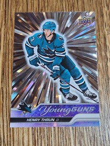2023-24 "UD Series 1 Young Guns Silver Outburst" (HENRY THRUN ) # 236 Sharks