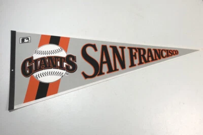 Official MLB SAN FRANCISCO GIANTS Full Size 12x30 Felt Pennant Vintage USED - Image 1 of 4
