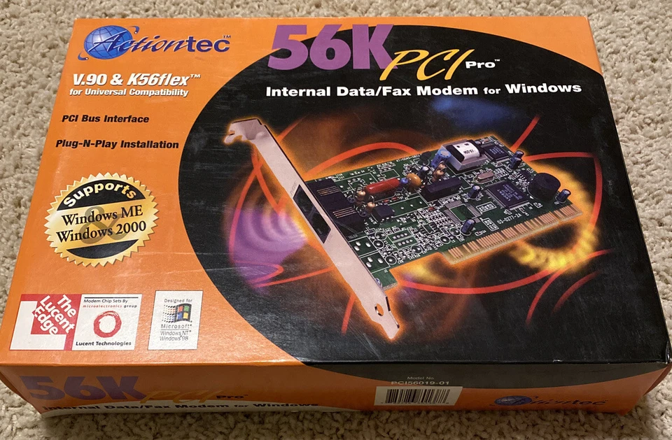 ACTIONTEC 56K PCI PRO INTERNAL MODEM NEW - Image 1 of 3