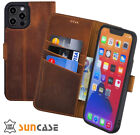 Case For Iphone 14 Pro Max Case Book Case Leather Cover In Antique Coffee