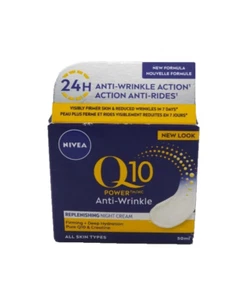 NEW! Nivea Q10 Power Anti-Wrinkle Replenishing Night Cream 50ml - Picture 1 of 3