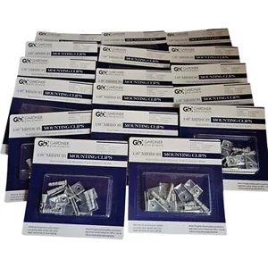 Lot of 17 Packs 1/8'' (3mm) clear mirror mounting clips, anchors, and screws - Picture 1 of 3