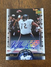 William Perry 2005 UD NFL Legends Card Auto Legendary CHICAGO BEARS SP Autograph
