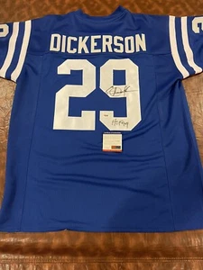 Eric Dickerson Signed Indianapolis Colts Jersey Inscribed "HOF 99" (PSA COA) - Picture 1 of 7