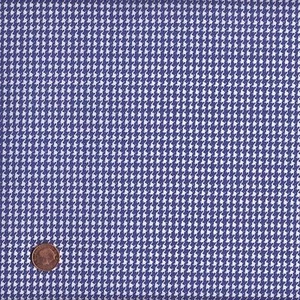 Textiles français Blue Houndstooth French fabric - 100% Cotton 140 cm wide - Imagen 1 de 1