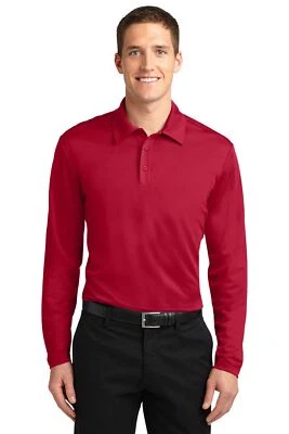 Port Authority Hombres Dri-Fit SIlk Touch Polo Golf Manga Larga Polo K540LS Foto 1 de 3