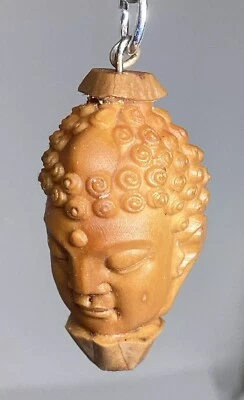 Antiguo grano de tuerca tallada Buda Hedaio tuerca #229 Foto 1 de 4