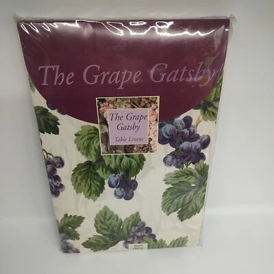 The Grape Gatsby Table Linen 60x84 Grape Jacquar New Oblong  - Image 1 of 2