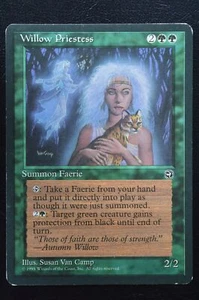 Magic The Gathering MTG WILLOW PRIESTESS Homelands MP Moderately Played - Picture 1 of 2