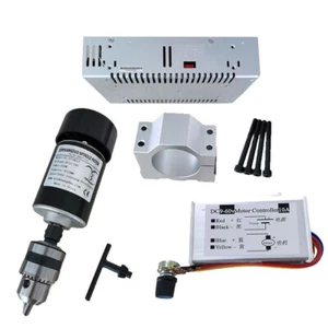 0,2 kW luftgekühlte Spindel B12 CNC 200W Spindelmotor zum Selbermachen CNC 24VDC 10000u/min - Bild 1 von 9