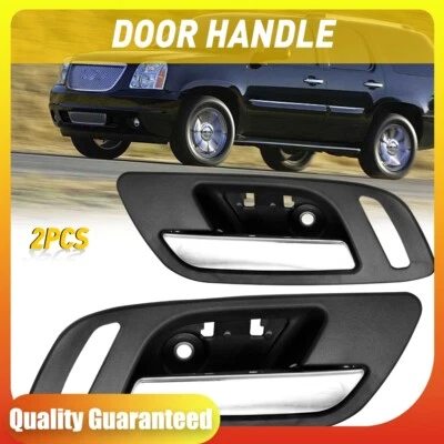 Manija de puerta interior delantera izquierda y derecha de 2 piezas para GMC Yukon 2007-2014 Foto 1 de 4