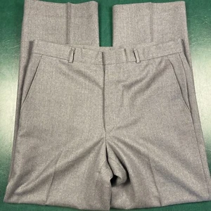 Pantalones de lana LL Bean vintage para hombre 34 gris plisado hechos en EE. UU. - Imagen 1 de 7