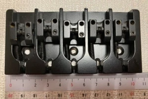 HIP SHOT A Style Black .750 Brass 5-string Bass Black Bridge - Picture 1 of 7